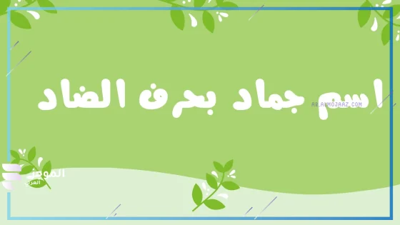أسماء جماد بحرف الضاد، اسم جماد يبدأ بحرف الضاد ض