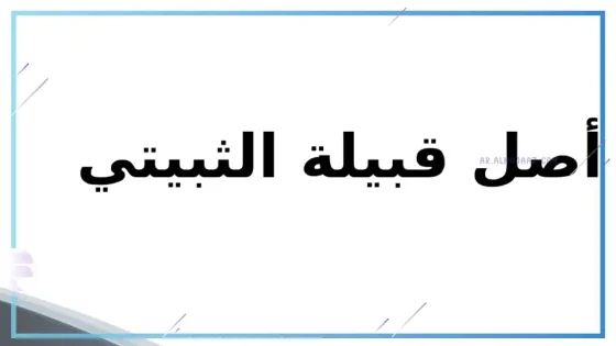 الثبيتي وش يرجع، أصل عائلة الثبيتي من وين