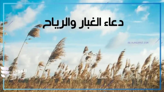 دعاء الريح، دعاء الريح حصن المسلم