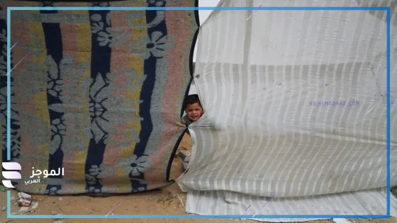 طفل نازح من قطاع غزة