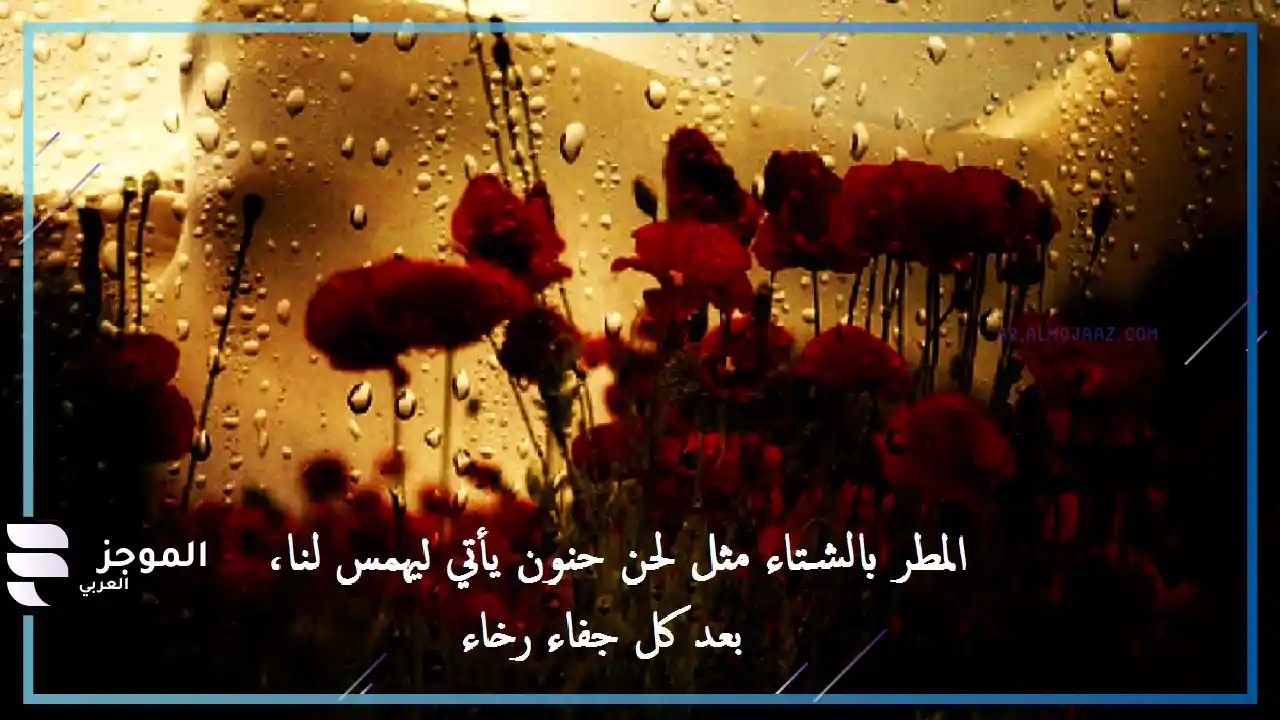 عبارات عن جمال المطر قصيرة