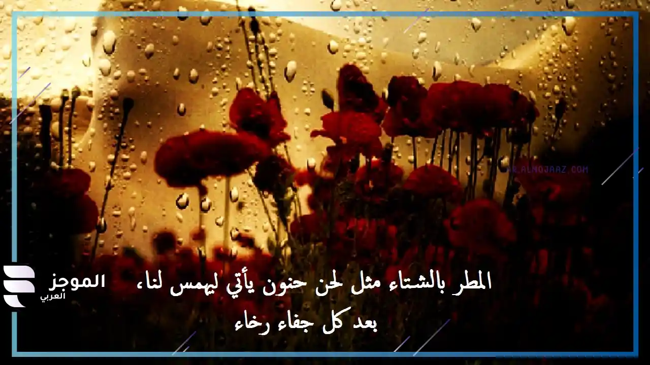 كلام عن المطر تويتر دعاء